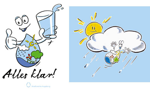 Maskottchen Stadtwerke Augsburg Wasser GmbH