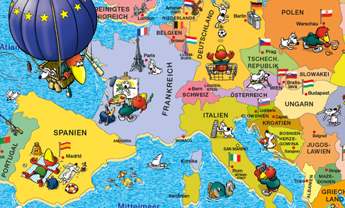 Illustrationen für Schreibtischunterlage